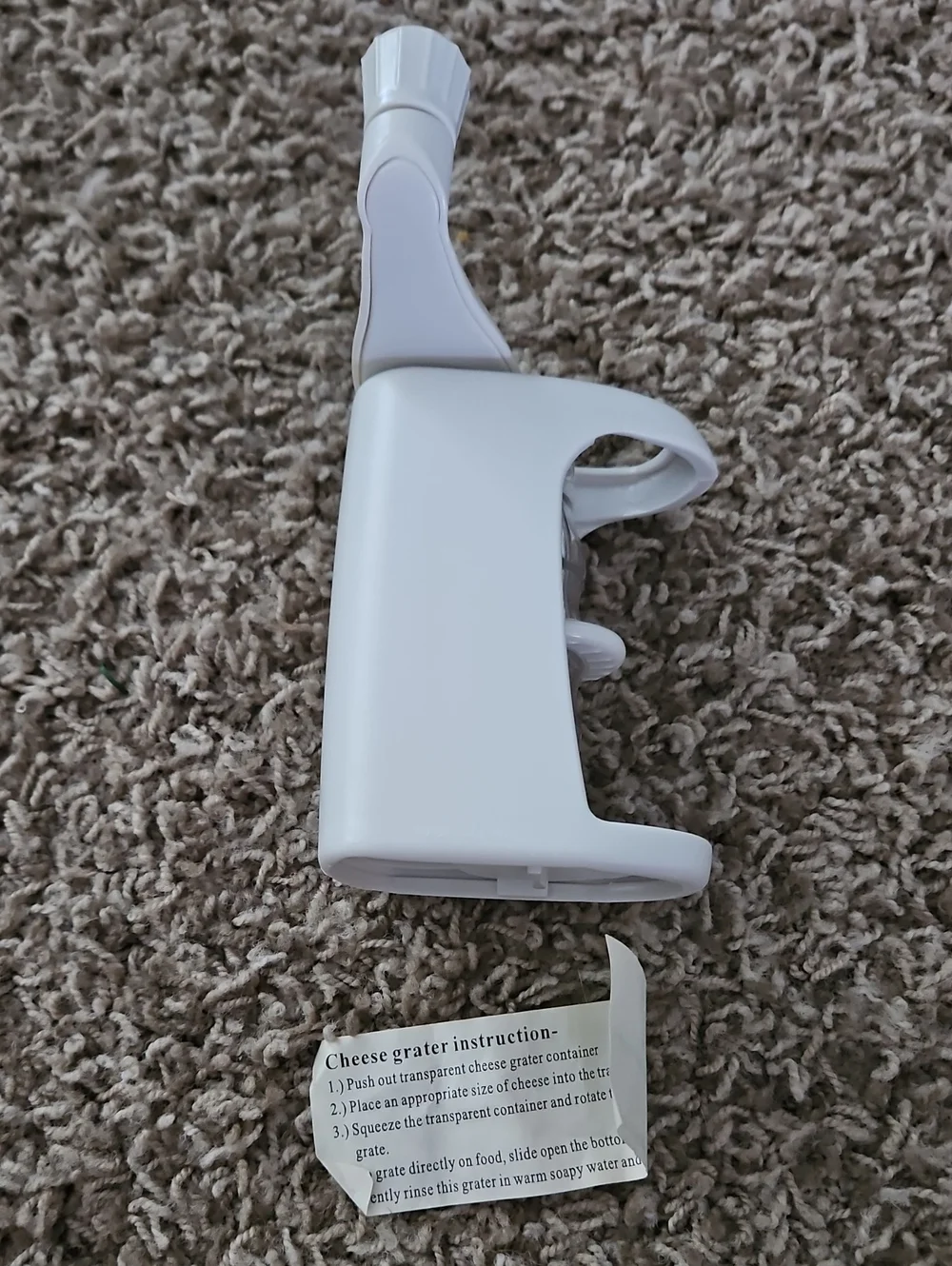 White Handheld Cheese Grater
